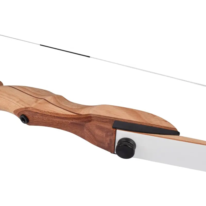 Take down Red cherry wood bow handle, maple glass fiber laminated bow piece, 48 Inch reverse  bow 