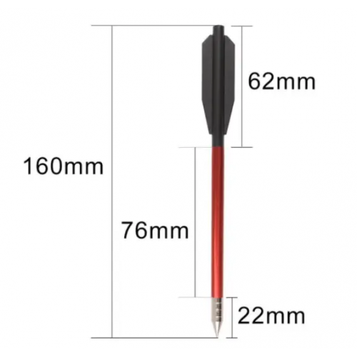 Recurve Compound Bow Arrows Outsourcing Ffixed Head Arrows with Steel Point and Plastic Feather