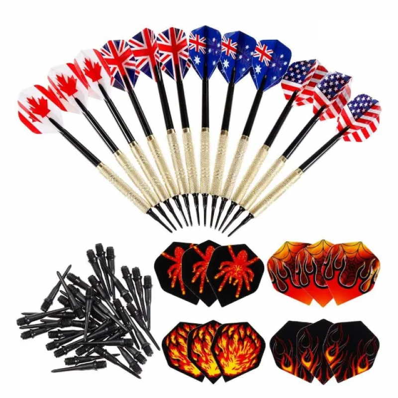 12pcs Professional Stainless Steel Tip Darts Set  