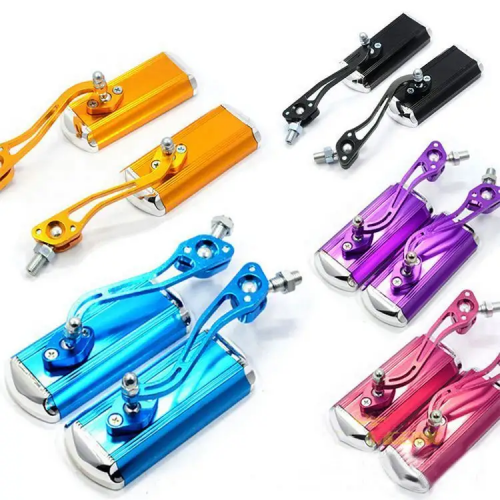 Can rotate 360 degrees Aluminum alloy Bicycle accessories bicycle rearview mirror