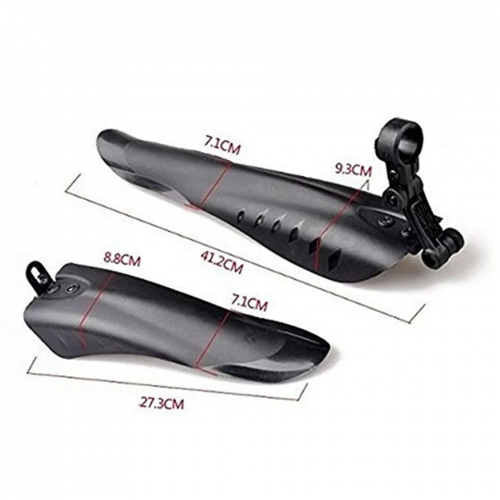 Mountain Bike Splash Guard Easy Installation Dovetail Black Plastic Bicycle Fender