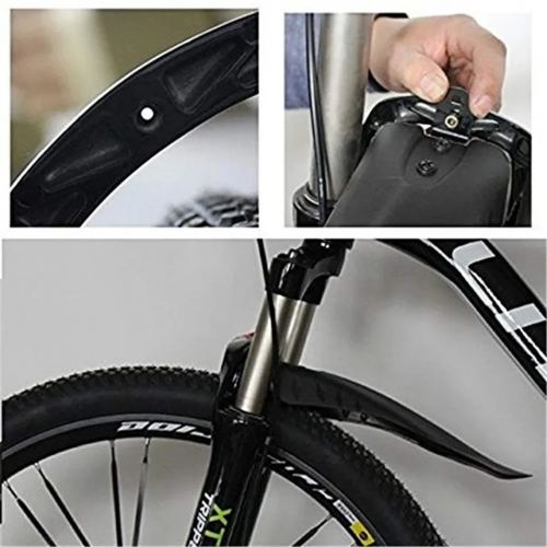 Mountain Bike Splash Guard Easy Installation Dovetail Black Plastic Bicycle Fender