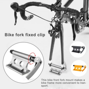 Portable Bike Front Fork Clamp Waterproof Rust-Resistant Portable Riding Supplies Accessories Bicycle Front Fork Accessories  