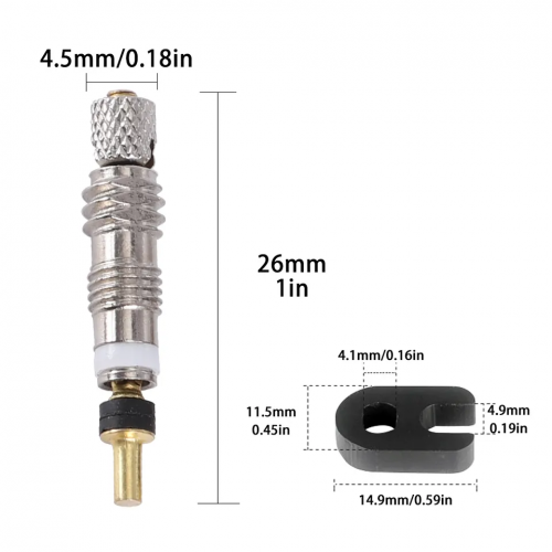 French Style MTB Road Bicycle Valve CoreTubeless Detachable Removable Bike Valve Stem Core