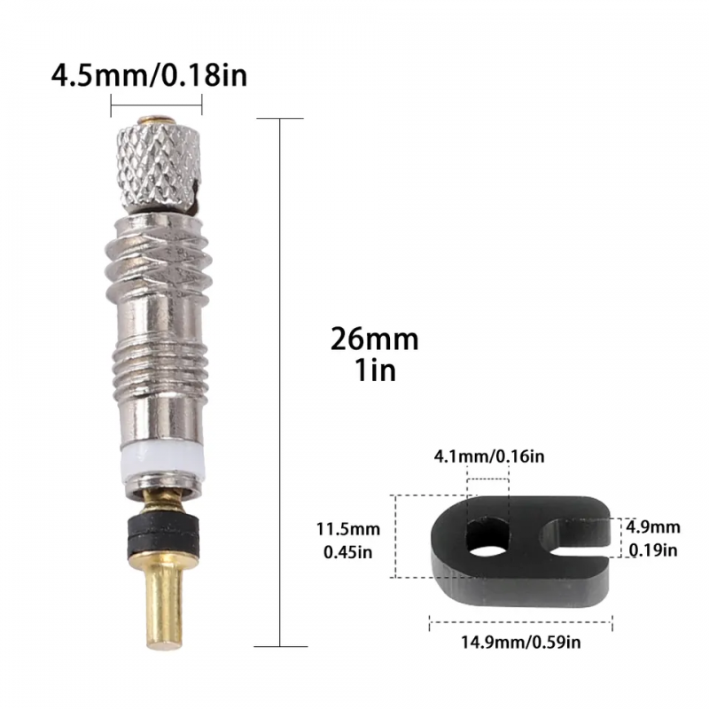 French Style MTB Road Bicycle Valve CoreTubeless Detachable Removable Bike Valve Stem Core 