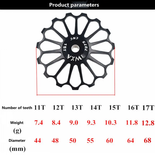 Mountain Road Bicycle Rear Wheel Bearing Guide Wheel Ceramic Bearing Wheel Rear Derailleur