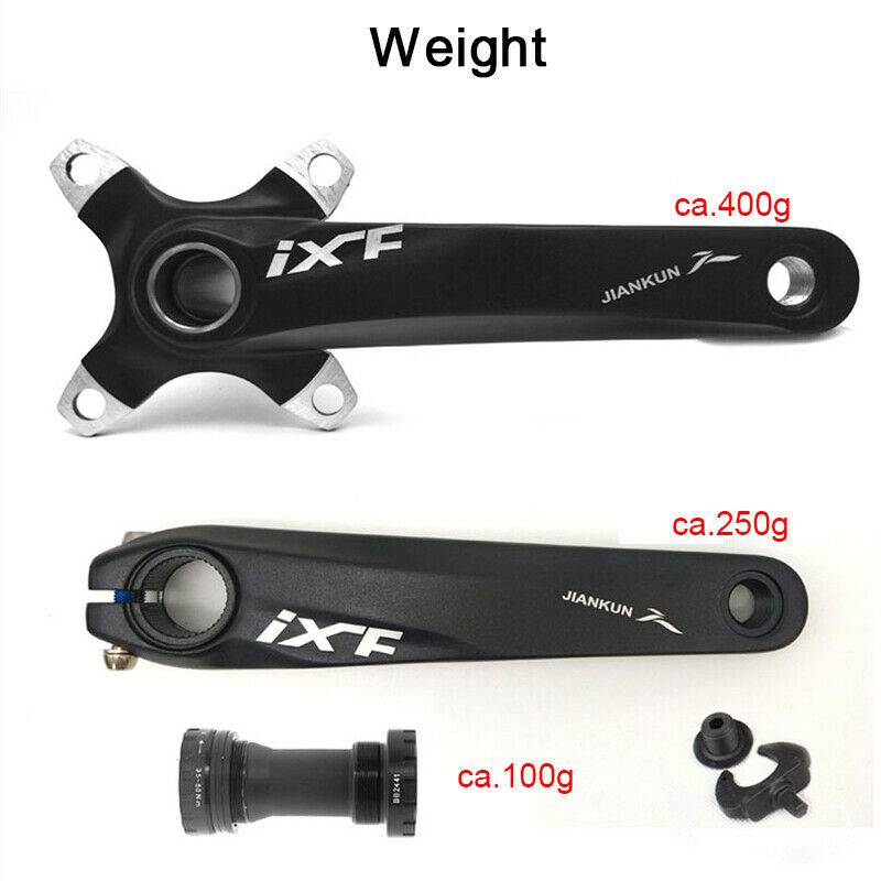 Crank Mountain Bike Aluminum Alloy Hollow Integral Single Speed Crank Arm Repair Accessory 