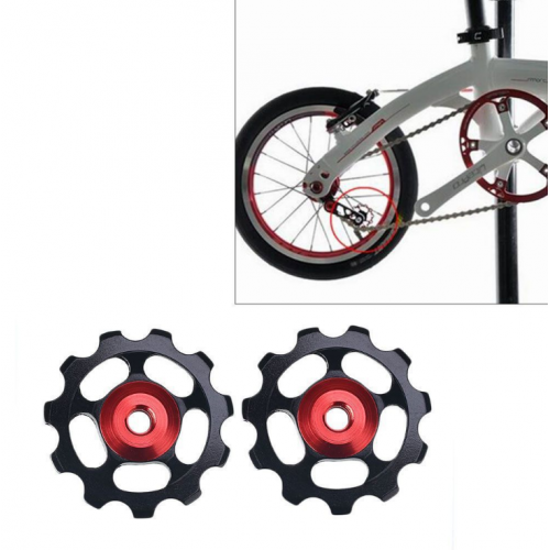 Road Mountain Bike Jockey Wheel Bicycle Rear Derailleur Pulley Aluminum Alloy Guide Roller Bike Accessories