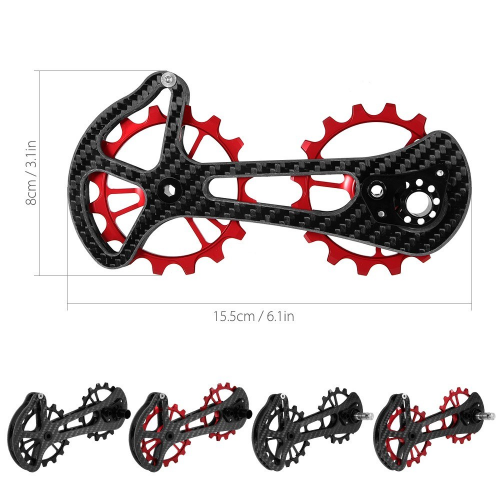 bike accessories 16 T Carbon fiber ceramic pulley bicycle rear derailleurs