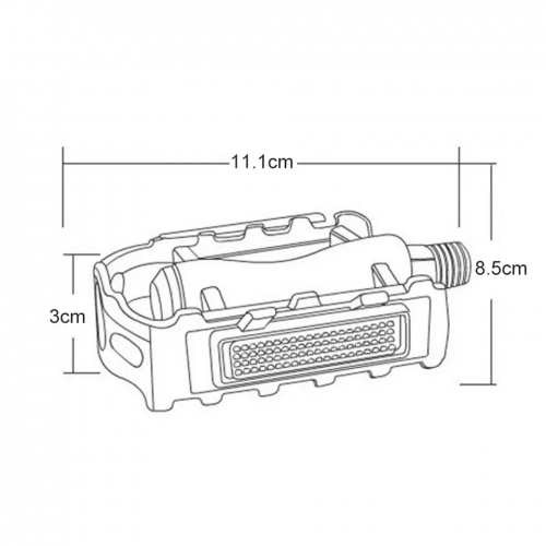 Mountain bike aluminum alloy pedals Bicycle color pedal anti-slip accessories