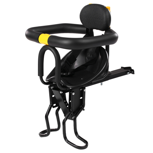 Big black baby bicycles front mountain bike seat with the backrest