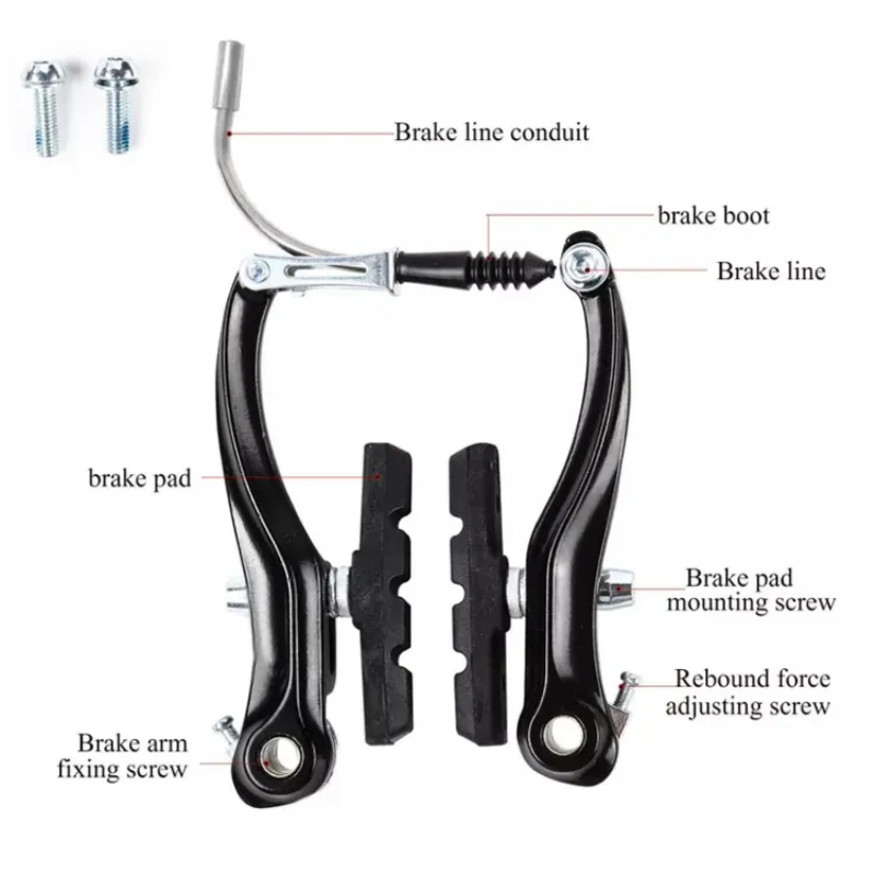 Mountain Bike V Brake Bicycle Parts Accessories aluminum bicycle V brake 