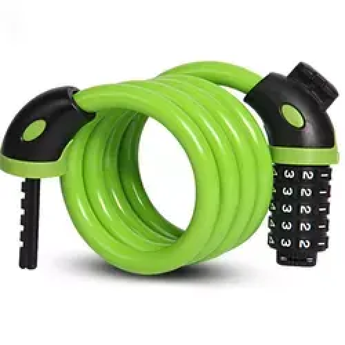 Color customized bicycle retractable with two keys bicycle bike lock