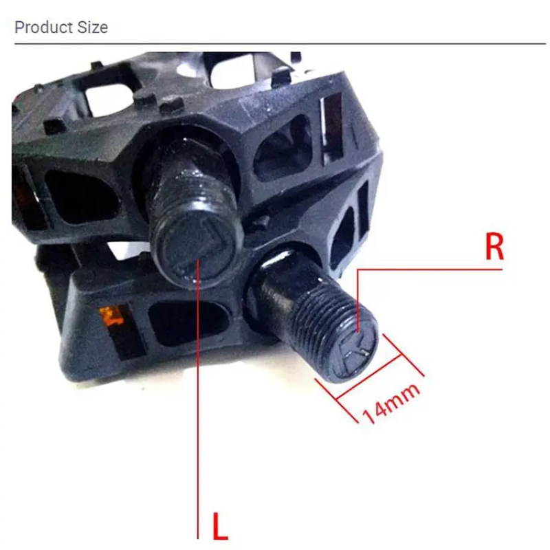 Bold axle mountain bike bicycle plastic pedal bicycle parts 