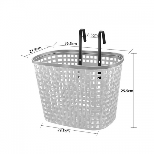 wholesale Bicycle Basket Bike Plastic Removable Storage Front Hanging Basket