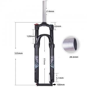 Bicycle bike front fork magnesium alloy gas fork  shock absorber bike front forks 