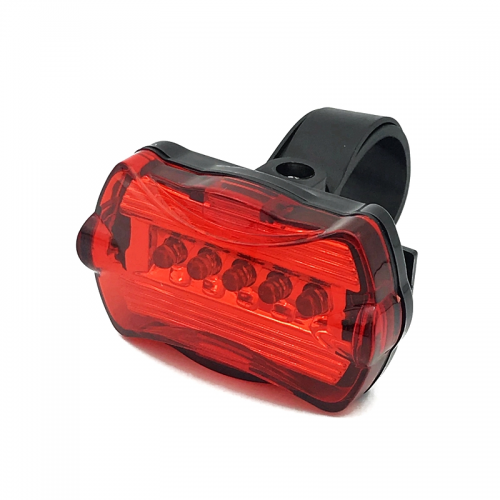 HOT SALE 5 LED Bicycle light AAA battery bike rear light outdoor warning light waterproof red grlow lamp 