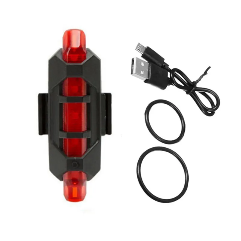 Waterproof Rechargeable Bike Rear Ridding cycling bicycle Safety Lamp bicycle taillight 