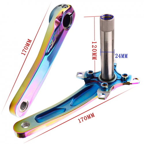 Mountain bike left and right crank 175MM hollow one crankset bottom bracket set