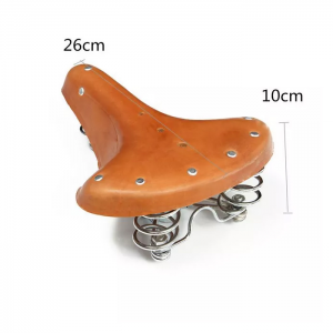 Retro Cowhide cushion saddle for bike road bicycle Bicycle Accessories 