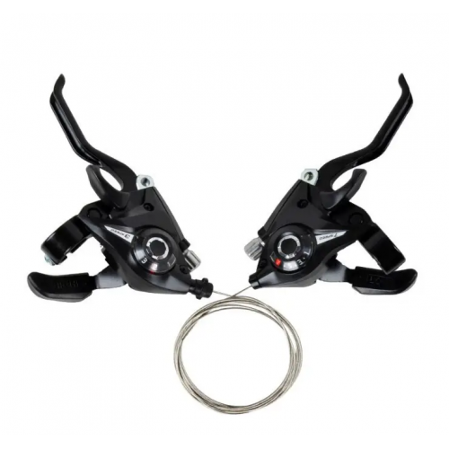 Mountain bike aluminum alloy conjoined finger dial EF51-7A transmission 21 speed control brake lever