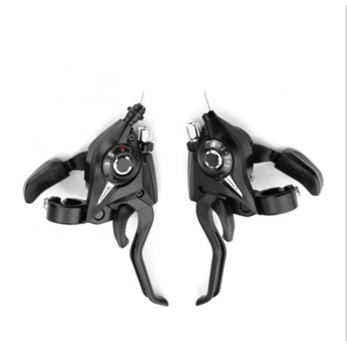 Mountain bike aluminum alloy conjoined finger dial EF51-7A transmission 21 speed control brake lever