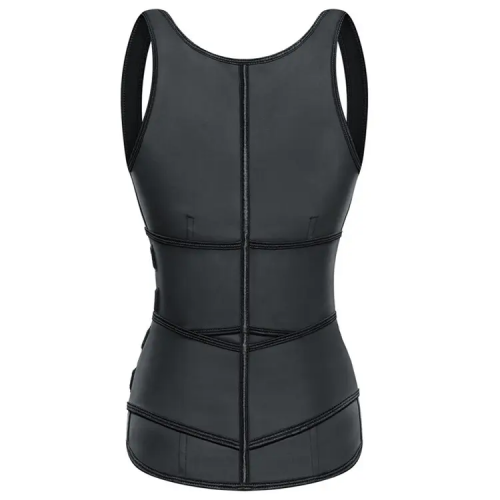 New Fashion 2 Belt Neoprene Waist Trainer with Velcro Sports vest Women zipper Waist Cincher Fat burning corset