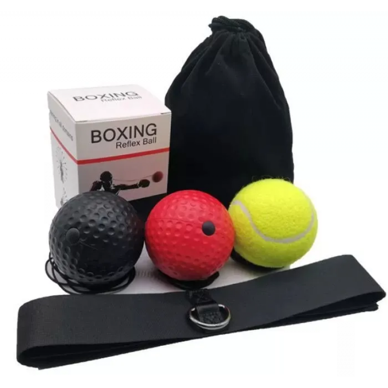 Boxing Reflex Ball - Boxing Training Ball 3 Difficulty Level Boxing Ball with Headband 