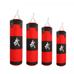 High quality PU leather Boxing Punching Bag hanging hollow boxing sandbag 