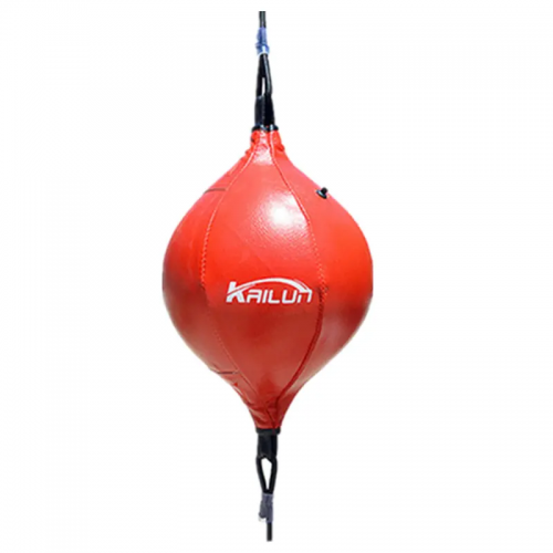 Double End Boxing Speed Ball PU Leather Hanging Inflatable Punching Bag Ball