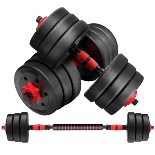 Adjustable Rubber Weights Sport Hex 20KG Dumbbells Set