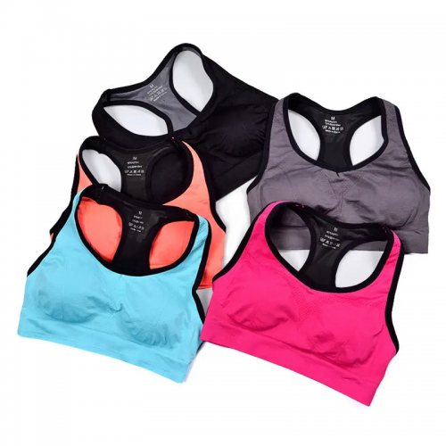 Women Racerback Sports Bras Padded Seamless High Impact running fitness Gym Workout yoga wear bra