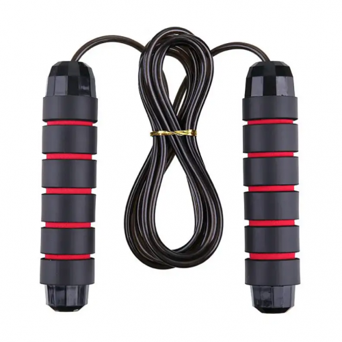 Customized Logo Adjustable Cheap Steel wire Premium Leather Coated PVC fitness jump rope skipping