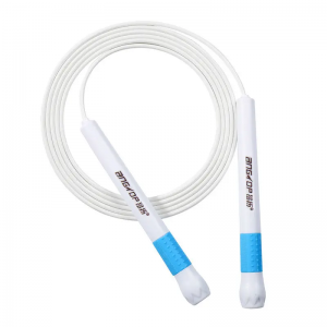 Adjustable length custom logo silicone plastic skipping jump rope weighted speed skipping jump rope 