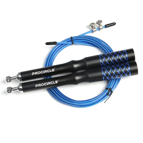 Adjustable aluminum alloy professional fitness skipping rope  bearing PVC skipping rope