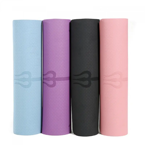 waterproof TPE 1/4 inch Thick Yoga Mat Eco Friendly Tasteless Non-slip Sports Fitness Pilates with bag