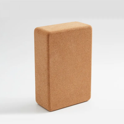 High density yoga brick Customized Logo Fitness Odor Free Non-Slip Natural Cork Yoga Block