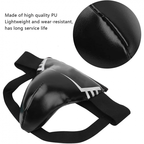 Male MMA Crotch Protector Martial Arts Kick Boxing Abdominal Protector For Adult And Child