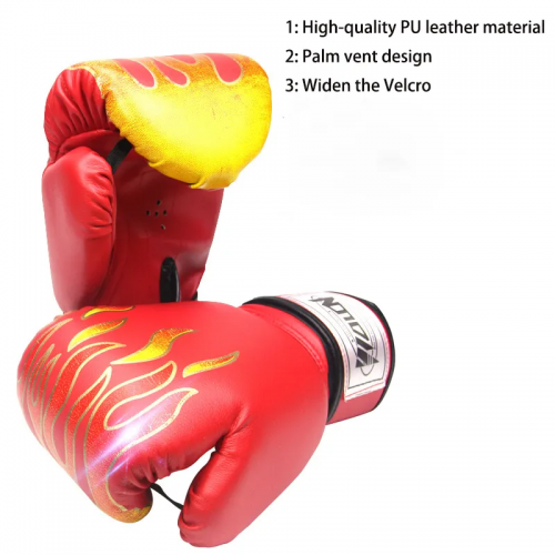 Flame tiger boxing boxing gloves Sanda taekwondo boxing training gloves adult PU sports