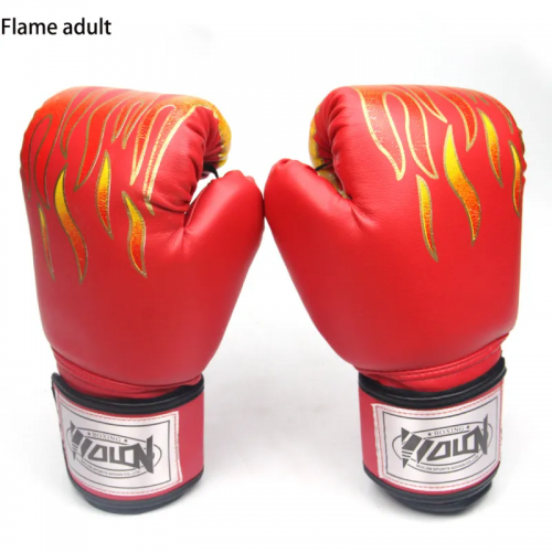 Flame tiger boxing boxing gloves Sanda taekwondo boxing training gloves adult PU sports