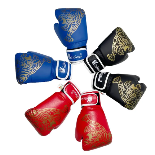 Flame tiger boxing boxing gloves Sanda taekwondo boxing training gloves adult PU sports