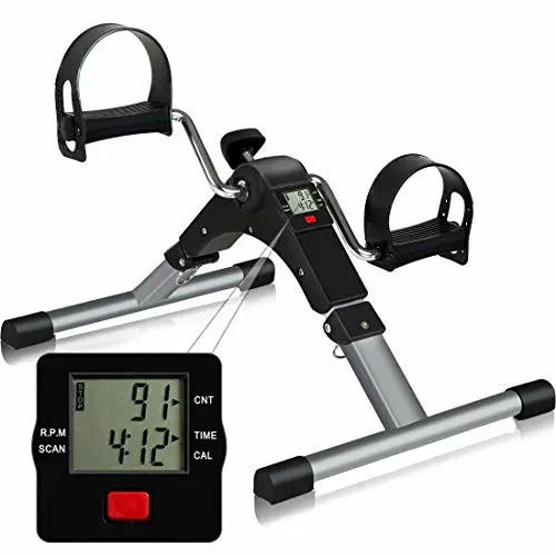 Folding Portable home Indoor fitness mini exercise Bike Pedal Exerciser with LCD Display