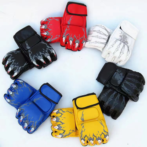 PU leather professional training mma boxing sparring glove