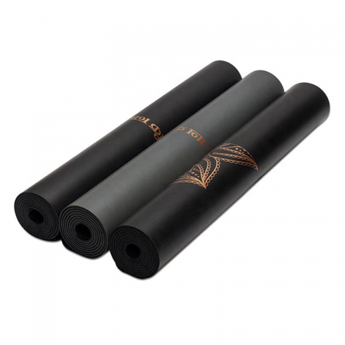 Golden Printing Fitness Exercise Non Slip 183*68CM PU Rubber Eco Friendly Yoga Mat