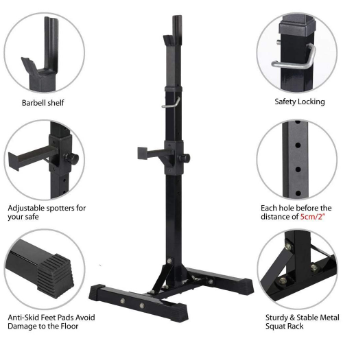 wholesale portable adjustable power fitness gym equipment foldable squat rack