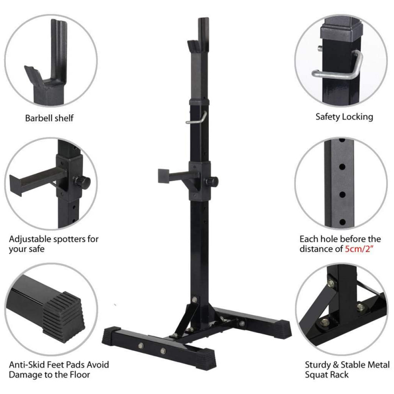 wholesale portable adjustable power fitness gym equipment foldable squat rack 