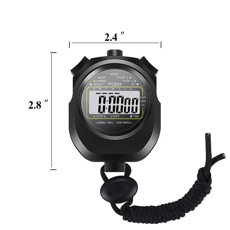 OEM Acceptable Electronic Racing Mini Digital Waterproof Sport Stopwatch 