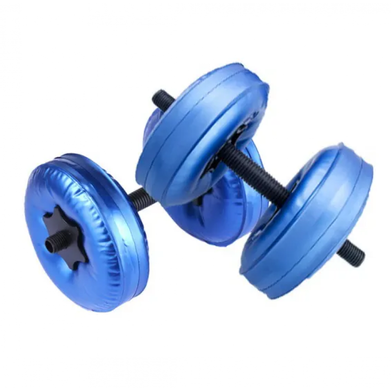 portable fitness ajustable weight water filled dumbbell set