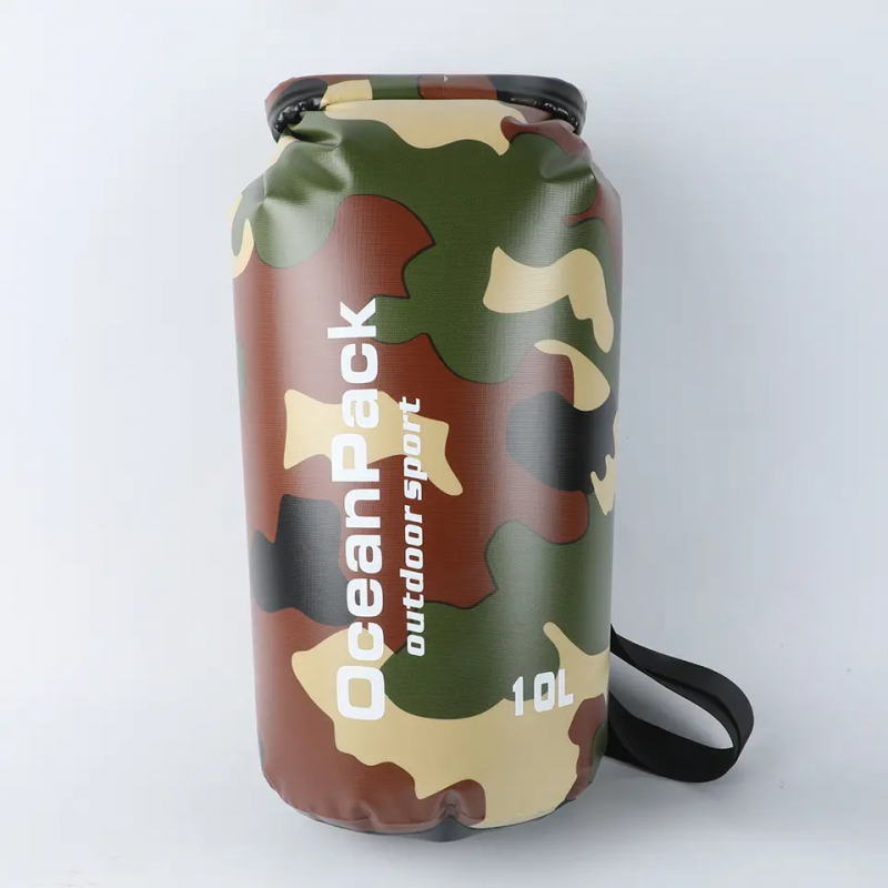 Camouflage drifting waterproof bag one-shoulder dry bag outdoor waterproof bag life-saving dual-use bag 