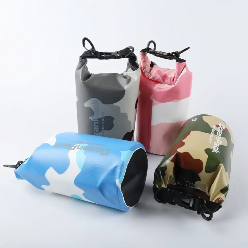 Camouflage drifting waterproof bag one-shoulder dry bag outdoor waterproof bag life-saving dual-use bag 